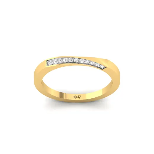 Round Cut Diamond Band Ring