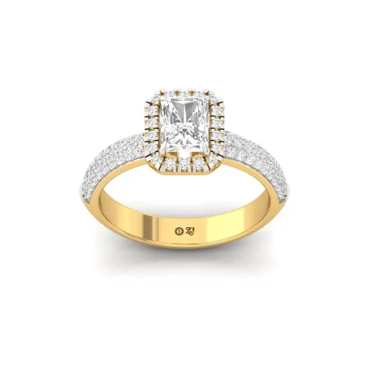 Radiant Cut Diamond Engagement Ring