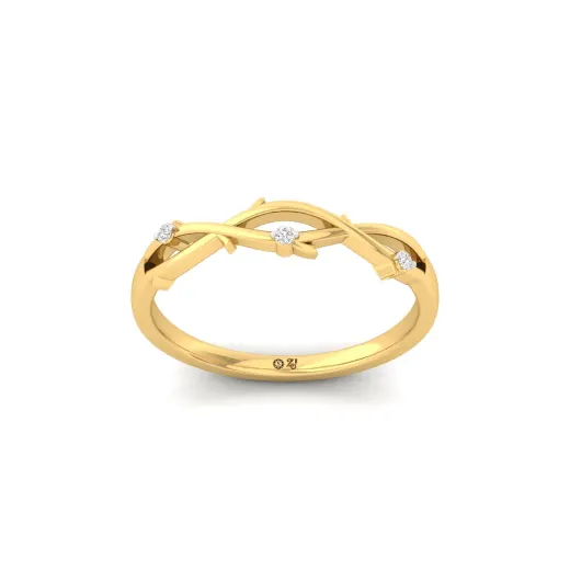 Round Cut Diamond Infinity Band Ring