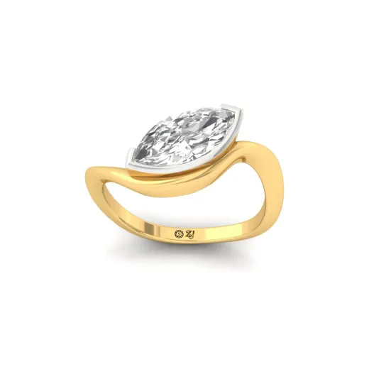 Marquise Cut Diamond Solitaire Ring