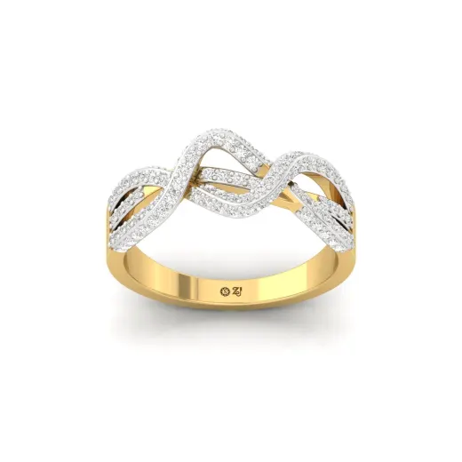 Round Brilliant Cut Diamond Infinity Ring