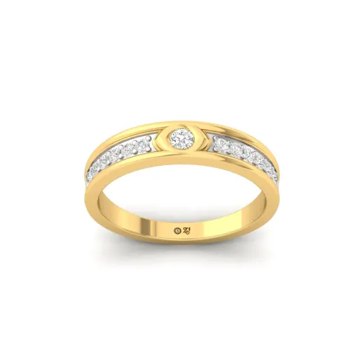 Round Cut Diamond Band Ring