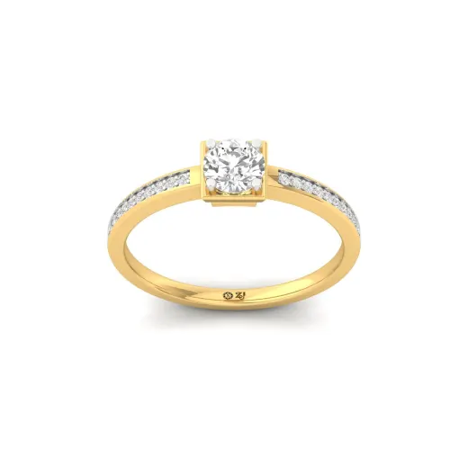 Round Cut Diamond Engagement Ring