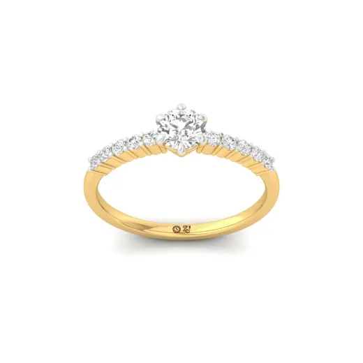 Round Cut Diamond Engagement Ring