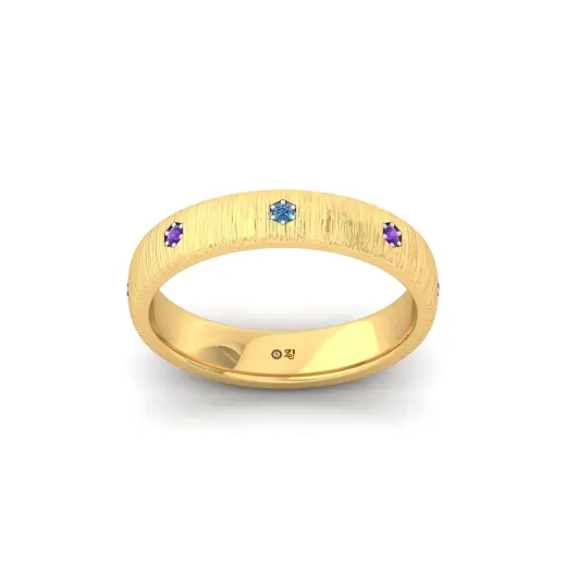 Multi-Color Diamond Band Ring
