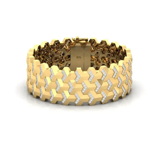 Diamond Men’s Bold Designer Bracelet