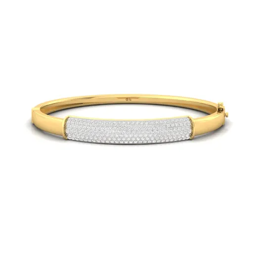 Diamond Pavé Mens Bangle Bracelet