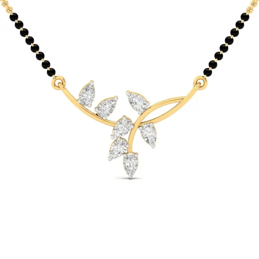 Pear Diamond Mangalsutra Pendant