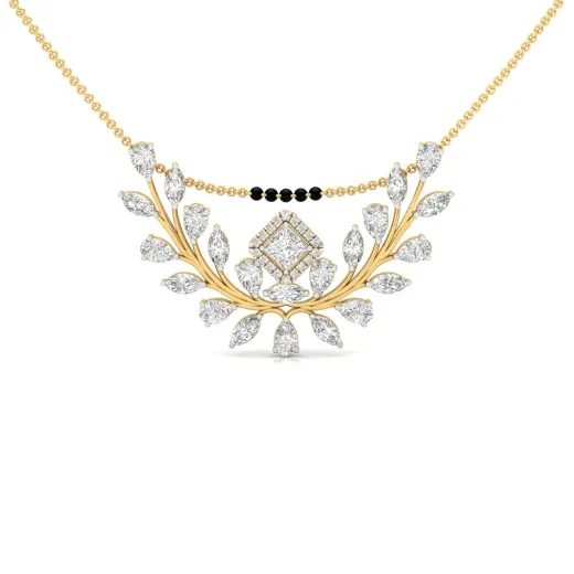 Diamond Statement Mangalsutra Pendant