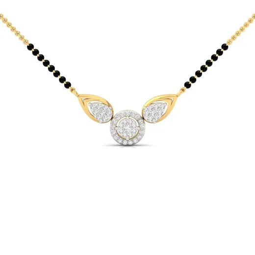 Floral Motif Lab Grown Diamond Pendant
